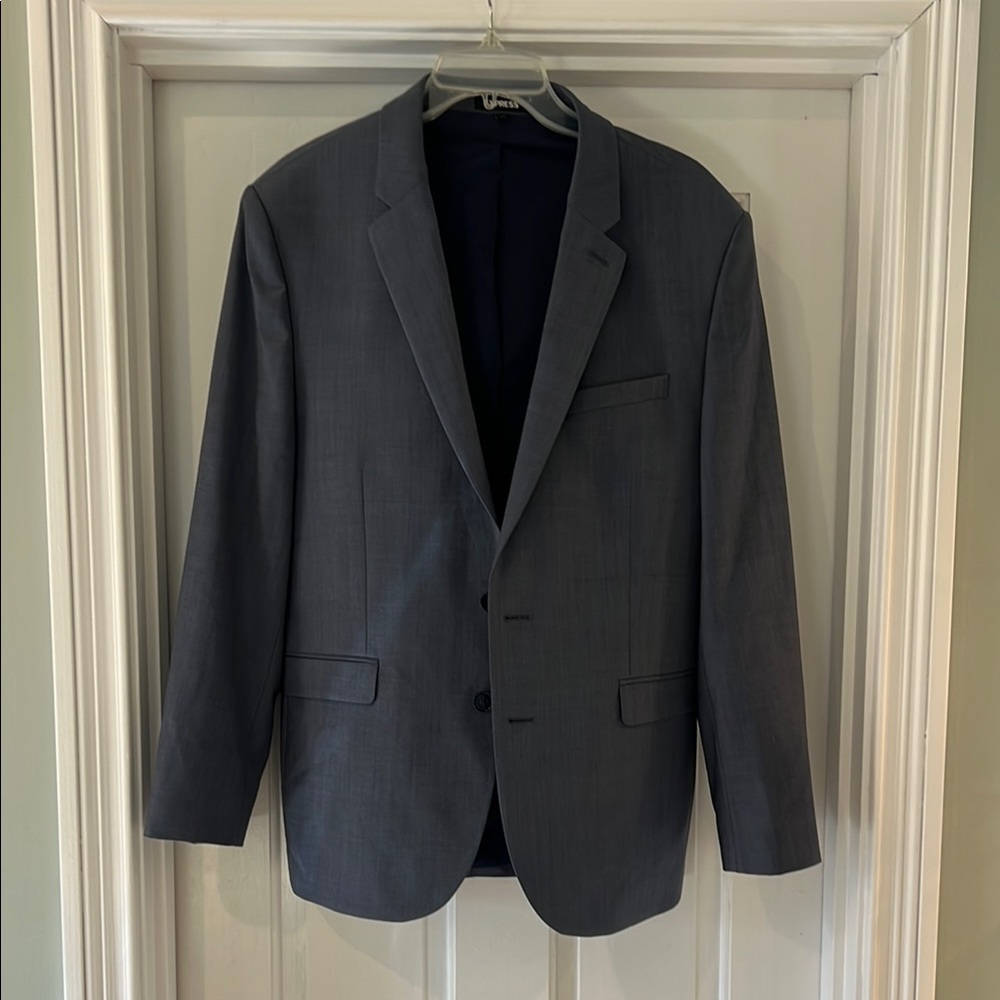 Express Gray Sport Coat with Classic Tailoring